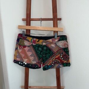 Colorful Patchwork Women Shorts
